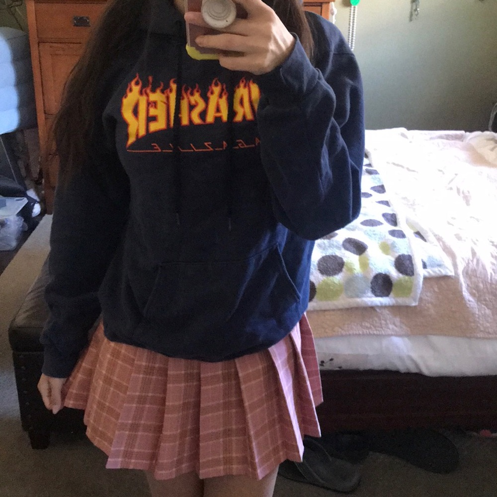 Dark Blue Thrasher Hoodie